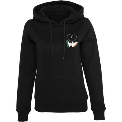 Sweatshirt damescapuchon Mister Tee Kicks Love EMB Noir M Sweatshirt damescapuchon Mister Tee Kicks Love EMB Noir M