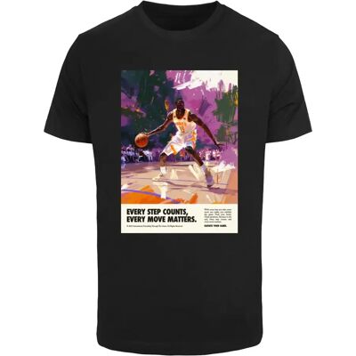 T-shirt Mister Tee Every Step Counts Noir M T-shirt Mister Tee Every Step Counts Noir M