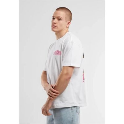 Oversized T-shirt Mister Tee Paradise Land Blanc XS Oversized T-shirt Mister Tee Paradise Land Blanc XS