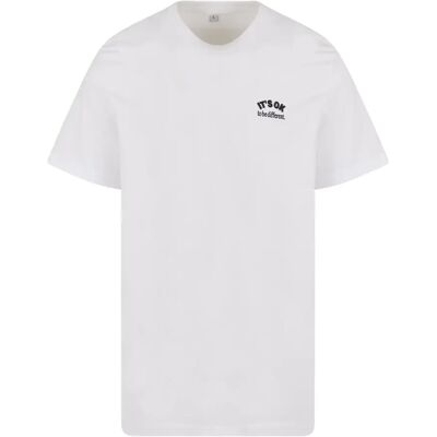 T-shirt Mister Tee It's Ok EMB Blanc S T-shirt Mister Tee It's Ok EMB Blanc S