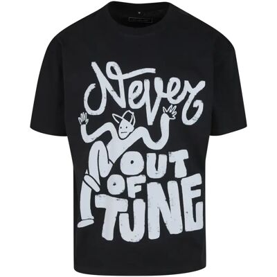 T-shirt Mister Tee Never Out Of Tune Noir L T-shirt Mister Tee Never Out Of Tune Noir L