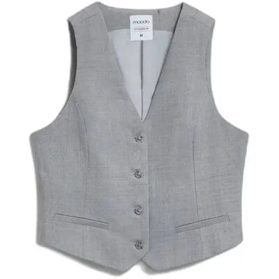 Dames kostuumvest Moodo L-KA-4901 Gris S Dames kostuumvest Moodo L-KA-4901 Gris S