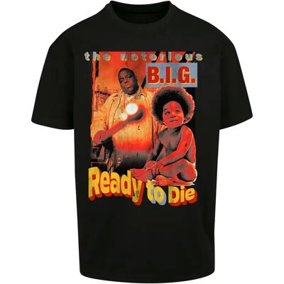 T-shirt Mister Tee Biggie Ready To Die Oversize Noir M T-shirt Mister Tee Biggie Ready To Die Oversize Noir M
