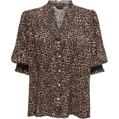 Vrouwenblouse Only Raya Marron M Vrouwenblouse Only Raya Marron M