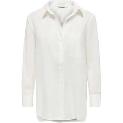 Dameshemd met lange mouwen Only Salina Blanc XL Dameshemd met lange mouwen Only Salina Blanc XL