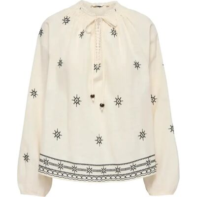 Vrouwenblouse Only Skye Blanc L Vrouwenblouse Only Skye Blanc L
