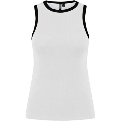 Dames boxertanktop Pieces May Blanc M Dames boxertanktop Pieces May Blanc M