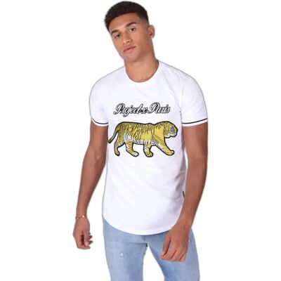 T-shirt Project X Paris Patch Tiger Blanc M T-shirt Project X Paris Patch Tiger Blanc M