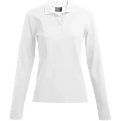 Damespolo met lange mouwen Promodoro Blanc L Damespolo met lange mouwen Promodoro Blanc L