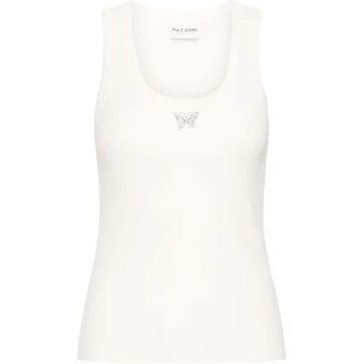 Damestanktop Pulz Jeans Allesia Blanc XS Damestanktop Pulz Jeans Allesia Blanc XS