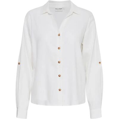 Dameshemd Pulz Jeans Luca Blanc L Dameshemd Pulz Jeans Luca Blanc L