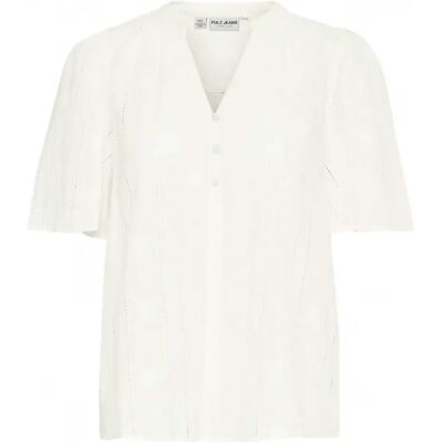 Vrouwenblouse Pulz Jeans Willa Blanc L Vrouwenblouse Pulz Jeans Willa Blanc L