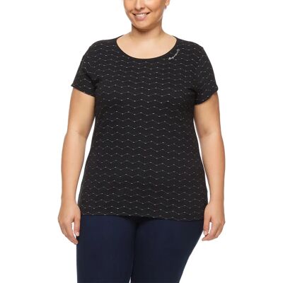 T-shirt dames Ragwear Mint Zig Zag Plus Noir 48 T-shirt dames Ragwear Mint Zig Zag Plus Noir 48