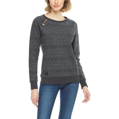 Dames sweatshirt Ragwear Daria Chevron Noir XL Dames sweatshirt Ragwear Daria Chevron Noir XL