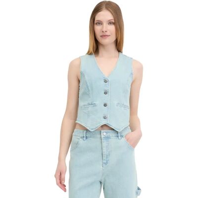 Dames kostuumvest Ragwear Shafron Denim Bleu XL Dames kostuumvest Ragwear Shafron Denim Bleu XL