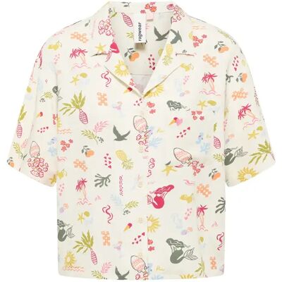 Vrouwenblouse Ragwear Perrine Print Blanc 2XL Vrouwenblouse Ragwear Perrine Print Blanc 2XL