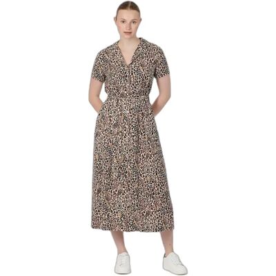 Dameshemdjurk Ragwear Sawira Long Print Marron 2XL Dameshemdjurk Ragwear Sawira Long Print Marron 2XL
