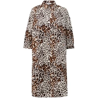 Robe imprimée all-over met smockdetails dame s.Oliver Beige 34 Robe imprimée all-over met smockdetails dame s.Oliver Beige 34