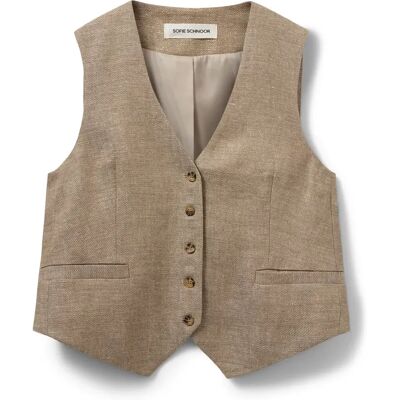 Dames kostuumvest Sofie Schnoor Ida Marron 34 Dames kostuumvest Sofie Schnoor Ida Marron 34