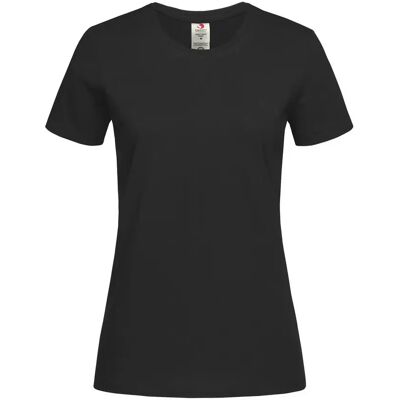 Dames-T-shirt Stedman Classic Organic Noir XL Dames-T-shirt Stedman Classic Organic Noir XL