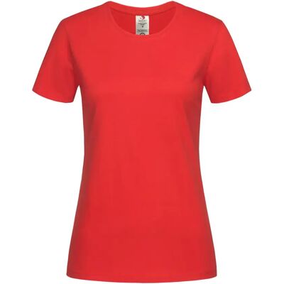 Dames-T-shirt Stedman Classic Organic Rouge M Dames-T-shirt Stedman Classic Organic Rouge M
