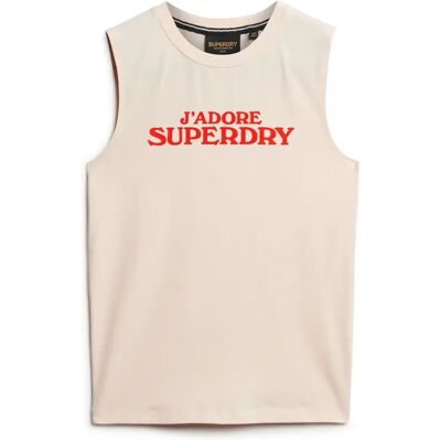 Damestanktop Superdry Sport Luxe Rose XL Damestanktop Superdry Sport Luxe Rose XL
