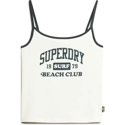 Damestanktop Superdry Essential Blanc M Damestanktop Superdry Essential Blanc M