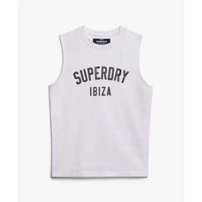 Damestanktop Superdry Blanc L Damestanktop Superdry Blanc L
