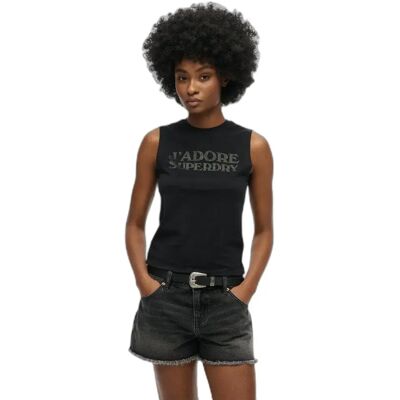 Damestanktop Superdry Luxe Noir S Damestanktop Superdry Luxe Noir S