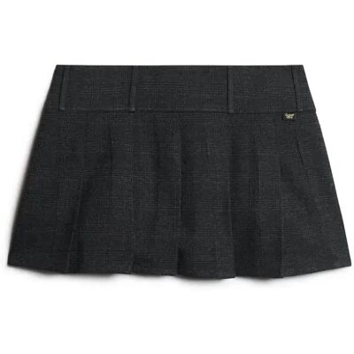 Plooirok met lage taille voor dames Superdry Gris L Plooirok met lage taille voor dames Superdry Gris L