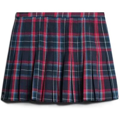 Mini geruite rok met een middenhoge taille voor vrouwen Superdry Bleu S Mini geruite rok met een middenhoge taille voor vrouwen Superdry Bleu S
