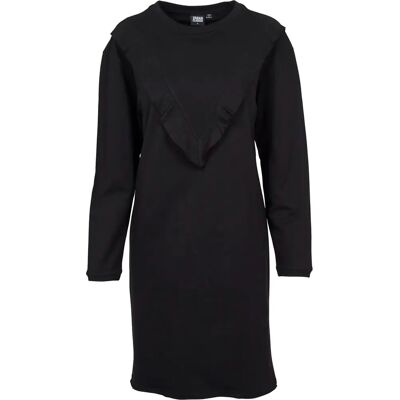 Urban Classics Dames Urban Klassieke badstof vliegende jurk Noir XS Urban Classics Dames Urban Klassieke badstof vliegende jurk Noir XS
