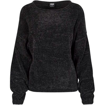 Urban Classics Sweatshirt vrouw Urban Classic chenille GT Noir 4XL Urban Classics Sweatshirt vrouw Urban Classic chenille GT Noir 4XL