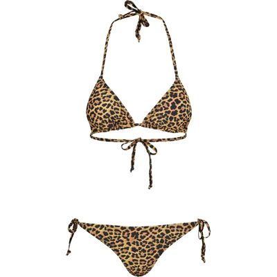 Urban Classics Damesbikini Urban Classic animal Jaune XS Urban Classics Damesbikini Urban Classic animal Jaune XS