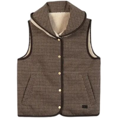 Mouwloos damesjack TBS Tammysan Marron 36 Mouwloos damesjack TBS Tammysan Marron 36
