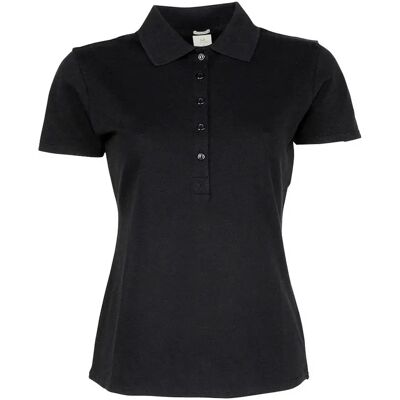 Damespolo Tee Jays Luxury Stretch Noir M Damespolo Tee Jays Luxury Stretch Noir M