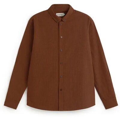 Shirt Thinking Mu Microvichy Marron XL Shirt Thinking Mu Microvichy Marron XL