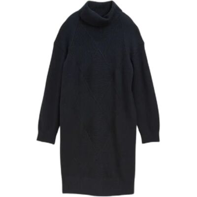 Dames Trui Jurk met Col Tom Tailor Bleu 40 Dames Trui Jurk met Col Tom Tailor Bleu 40