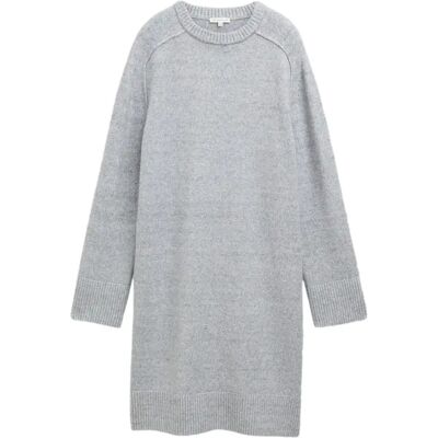 Trui jurk gebreid vrouw Tom Tailor Gris 38 Trui jurk gebreid vrouw Tom Tailor Gris 38