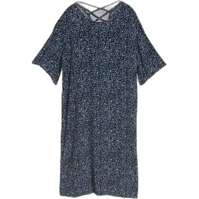 Ruime jurk met uitsparingen vrouw Tom Tailor Bleu 36 Ruime jurk met uitsparingen vrouw Tom Tailor Bleu 36
