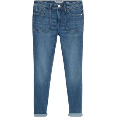 Dames Tapered Lage Taille Jeans Tom Tailor Maya Bleu 30x30 Dames Tapered Lage Taille Jeans Tom Tailor Maya Bleu 30x30