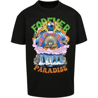 T-shirt Mister Tee Paradise Oversize Noir M T-shirt Mister Tee Paradise Oversize Noir M