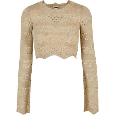 Gehaakte grastrui voor dames Urban Classics Beige M Gehaakte grastrui voor dames Urban Classics Beige M