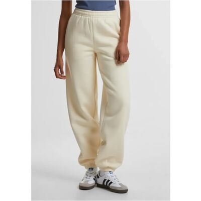 Dames joggingsbroek Urban Classics Fluffy Blanc L Dames joggingsbroek Urban Classics Fluffy Blanc L