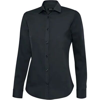 Vrouwen polycotton shirt Velilla Noir S Vrouwen polycotton shirt Velilla Noir S