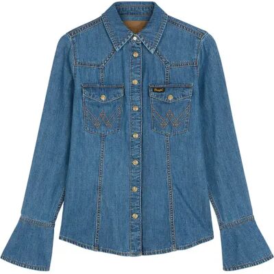 Dameshemd Wrangler Super Western Bleu M Dameshemd Wrangler Super Western Bleu M