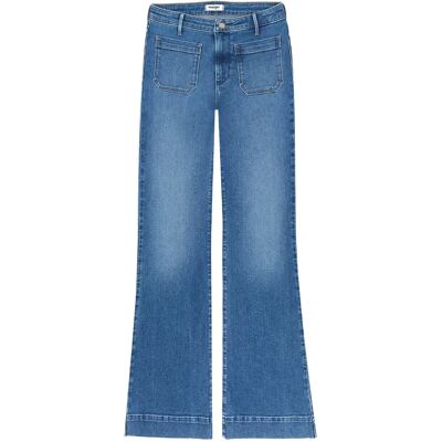 Jeans flare vrouw Wrangler Bleu 31x34 Jeans flare vrouw Wrangler Bleu 31x34