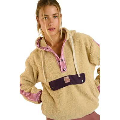 Damesfleece Banana Moon Vortex Wellwarm Beige XL Damesfleece Banana Moon Vortex Wellwarm Beige XL