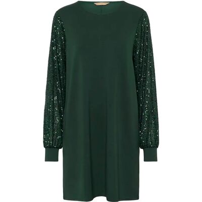 Pailletten jurk vrouw CULTURE CUPalaga Chabrina Vert M Pailletten jurk vrouw CULTURE CUPalaga Chabrina Vert M