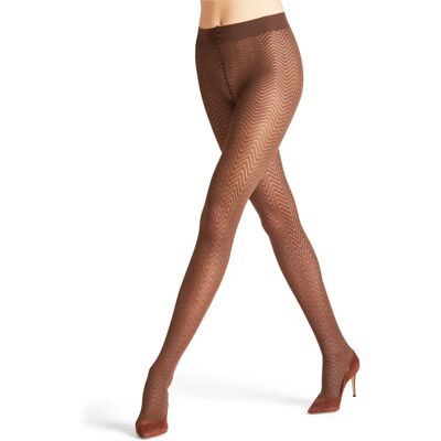Damespanty Falke Chevron Marron XL Damespanty Falke Chevron Marron XL